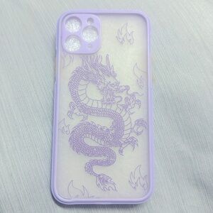 purple dragon-themed phone case for the iPhone 11.
